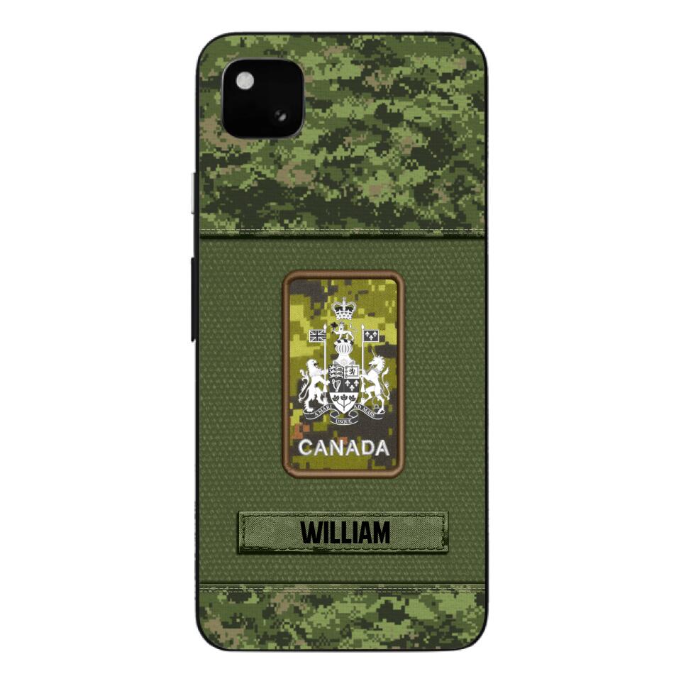 Personalized Canadian Soldier Camo Phone Case Printed 22JUL-DT17