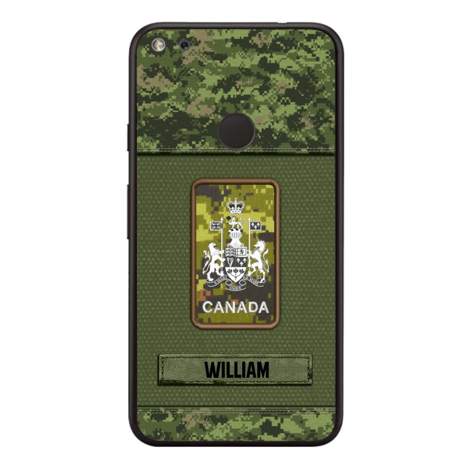 Personalized Canadian Soldier Camo Phone Case Printed 22JUL-DT17