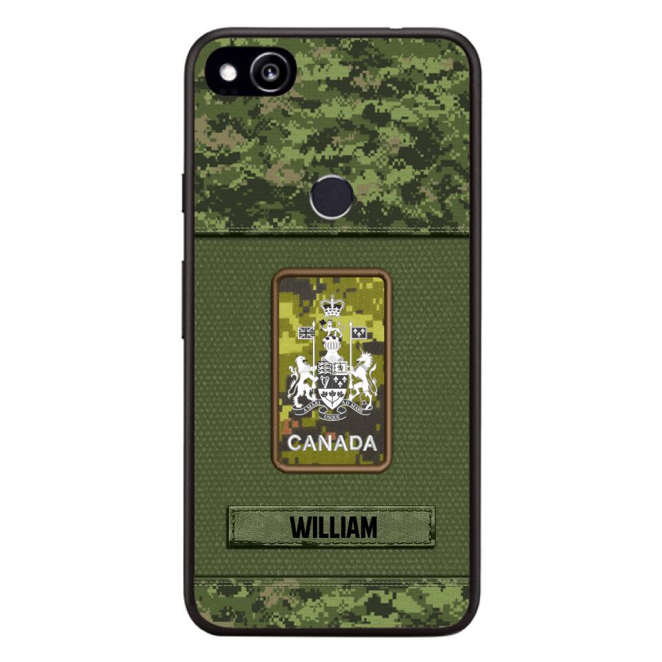 Personalized Canadian Soldier Camo Phone Case Printed 22JUL-DT17