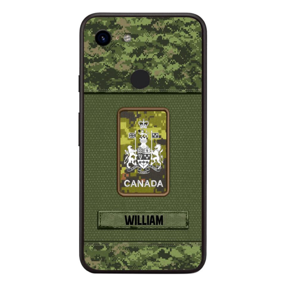 Personalized Canadian Soldier Camo Phone Case Printed 22JUL-DT17