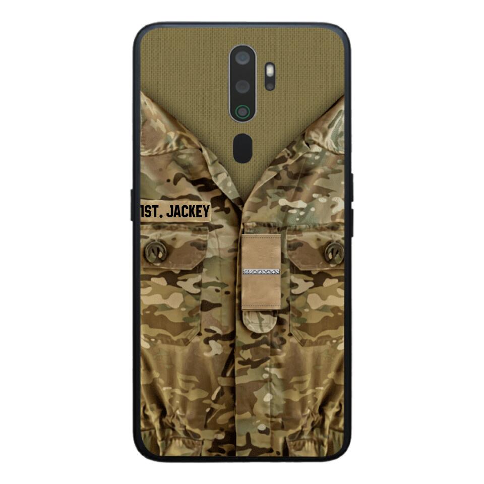 Personalized Danish Army/Soldier Phone Case Printed 22JUL-HQ05