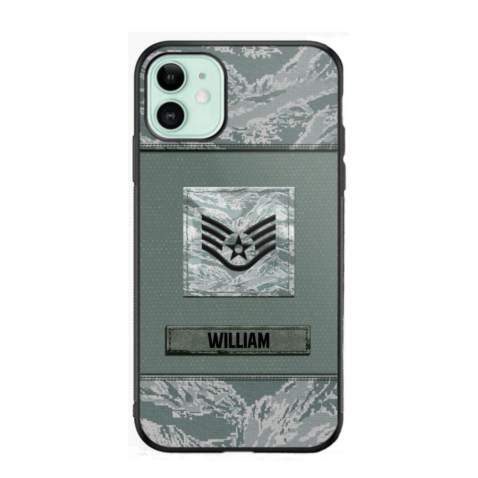 Personalized U.S Soldier/Veterans Camo Phone Case Printed 22JUL-DT18