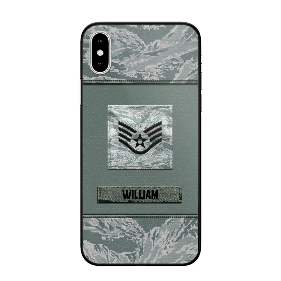 Personalized U.S Soldier/Veterans Camo Phone Case Printed 22JUL-DT18