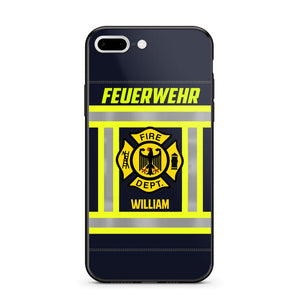 Personalized German Firefighter Phone Case Printed 22JUL-HC18