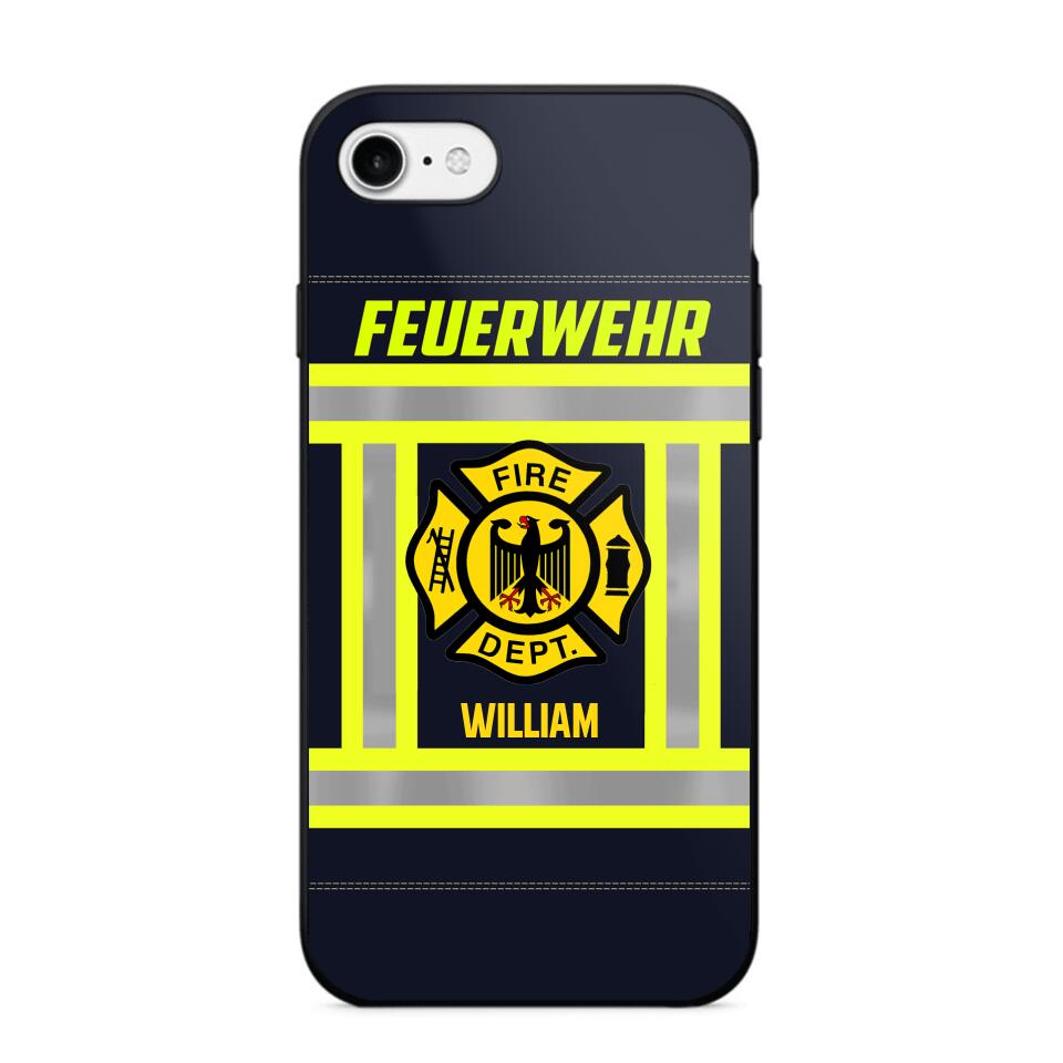 Personalized German Firefighter Phone Case Printed 22JUL-HC18