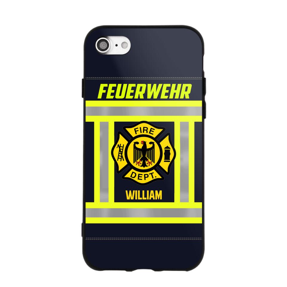 Personalized German Firefighter Phone Case Printed 22JUL-HC18