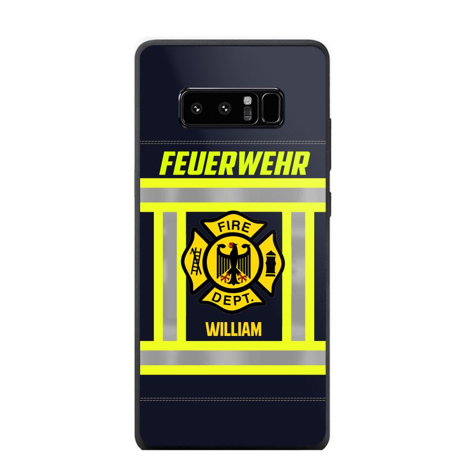 Personalized German Firefighter Phone Case Printed 22JUL-HC18