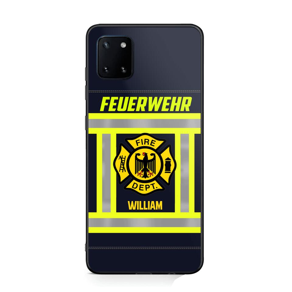 Personalized German Firefighter Phone Case Printed 22JUL-HC18