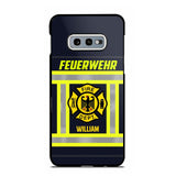 Personalized German Firefighter Phone Case Printed 22JUL-HC18