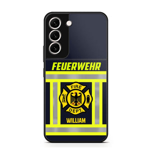 Personalized German Firefighter Phone Case Printed 22JUL-HC18