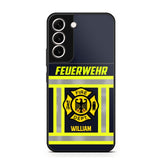 Personalized German Firefighter Phone Case Printed 22JUL-HC18