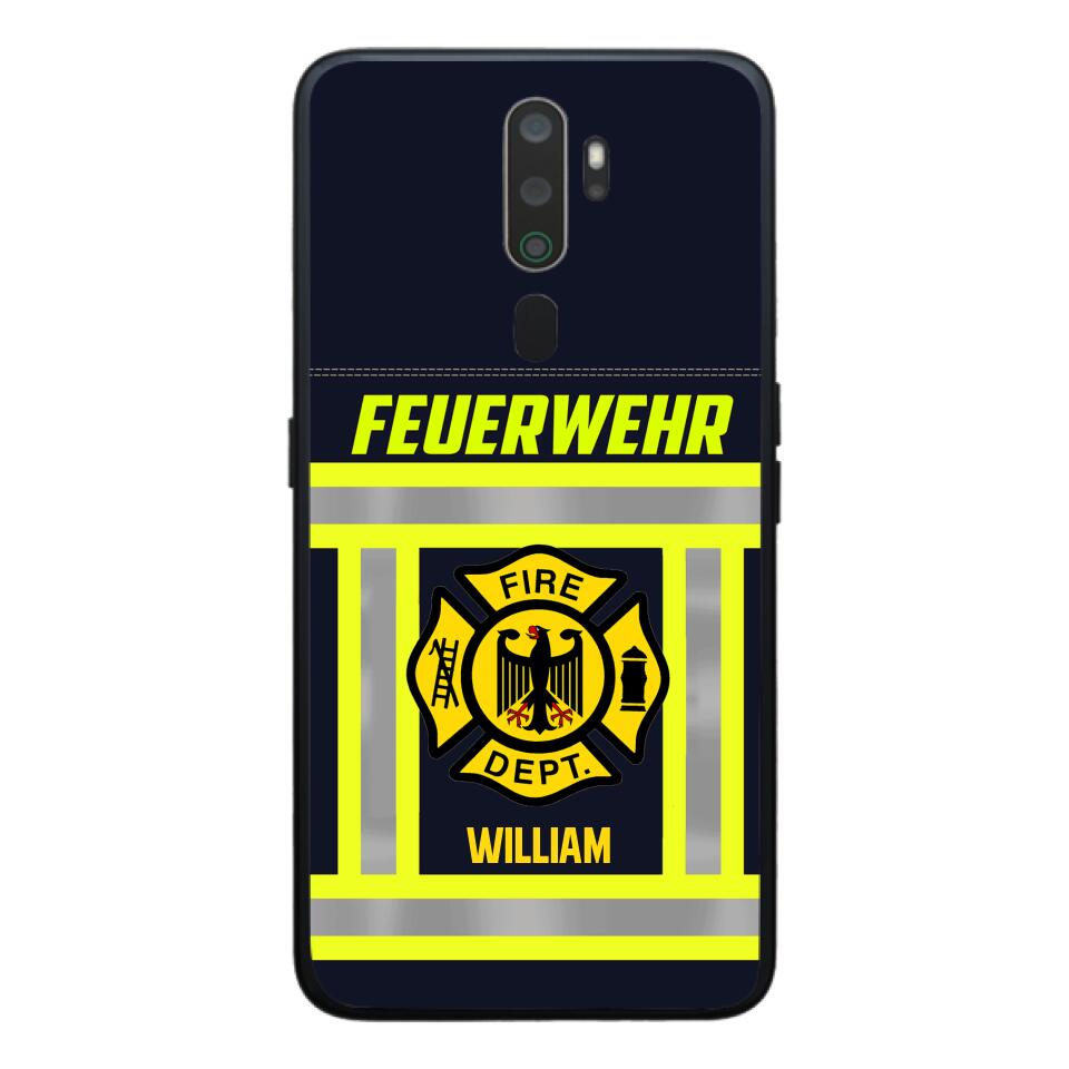 Personalized German Firefighter Phone Case Printed 22JUL-HC18