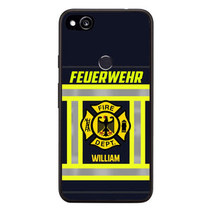 Personalized German Firefighter Phone Case Printed 22JUL-HC18