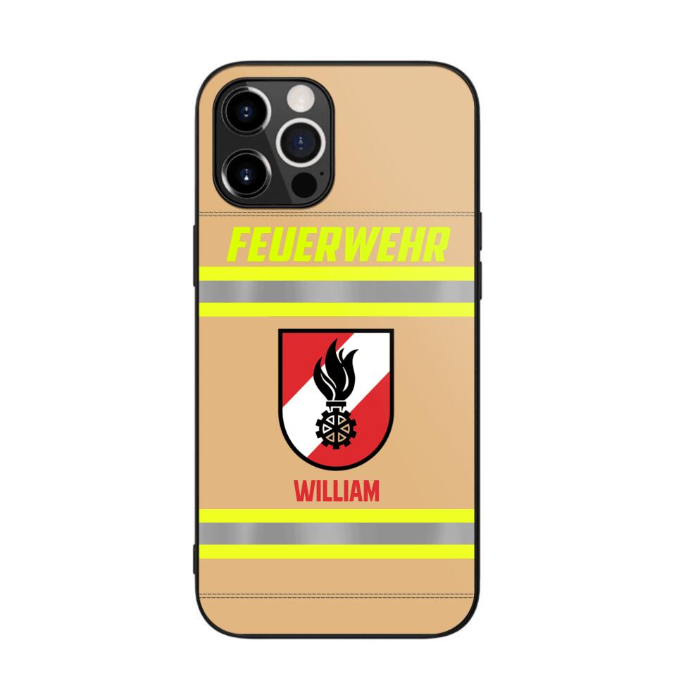 Personalized Austrian Firefighter Phone Case Printed 22JUL-HC18