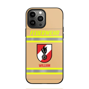 Personalized Austrian Firefighter Phone Case Printed 22JUL-HC18