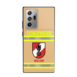 Personalized Austrian Firefighter Phone Case Printed 22JUL-HC18