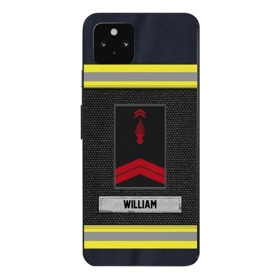 Personalized French Firefighter Custom Ranks Uniform 18