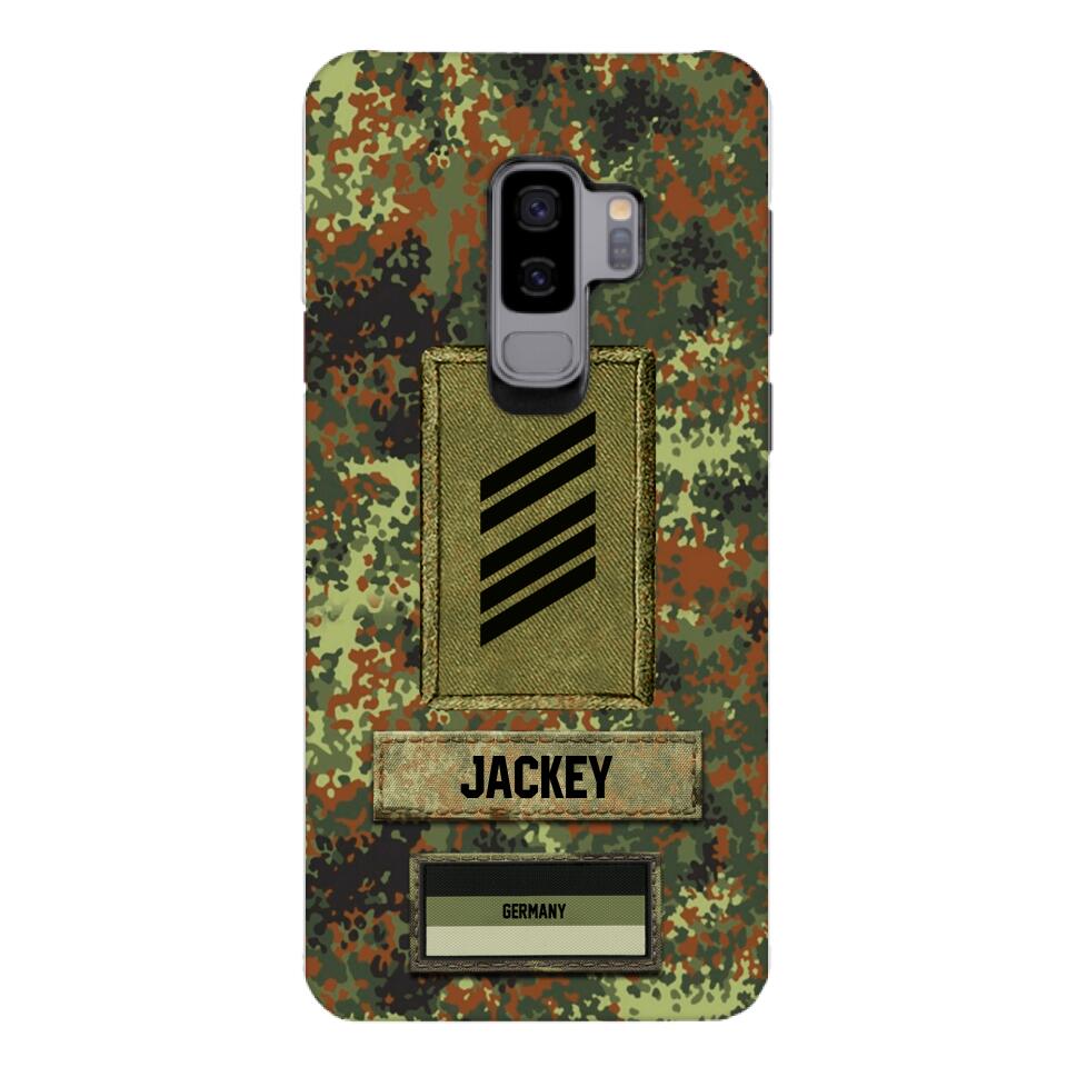 Personalized German Soldier Camo Phone Case Printed 25MAR-HQ26