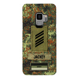 Personalized German Soldier Camo Phone Case Printed 25MAR-HQ26