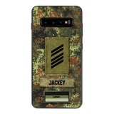 Personalized German Soldier Camo Phone Case Printed 25MAR-HQ26