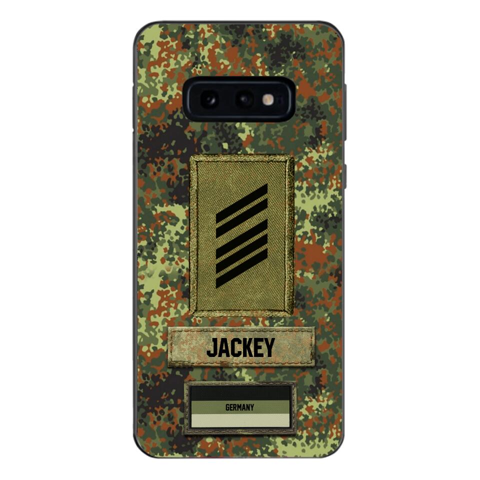 Personalized German Soldier Camo Phone Case Printed 25MAR-HQ26