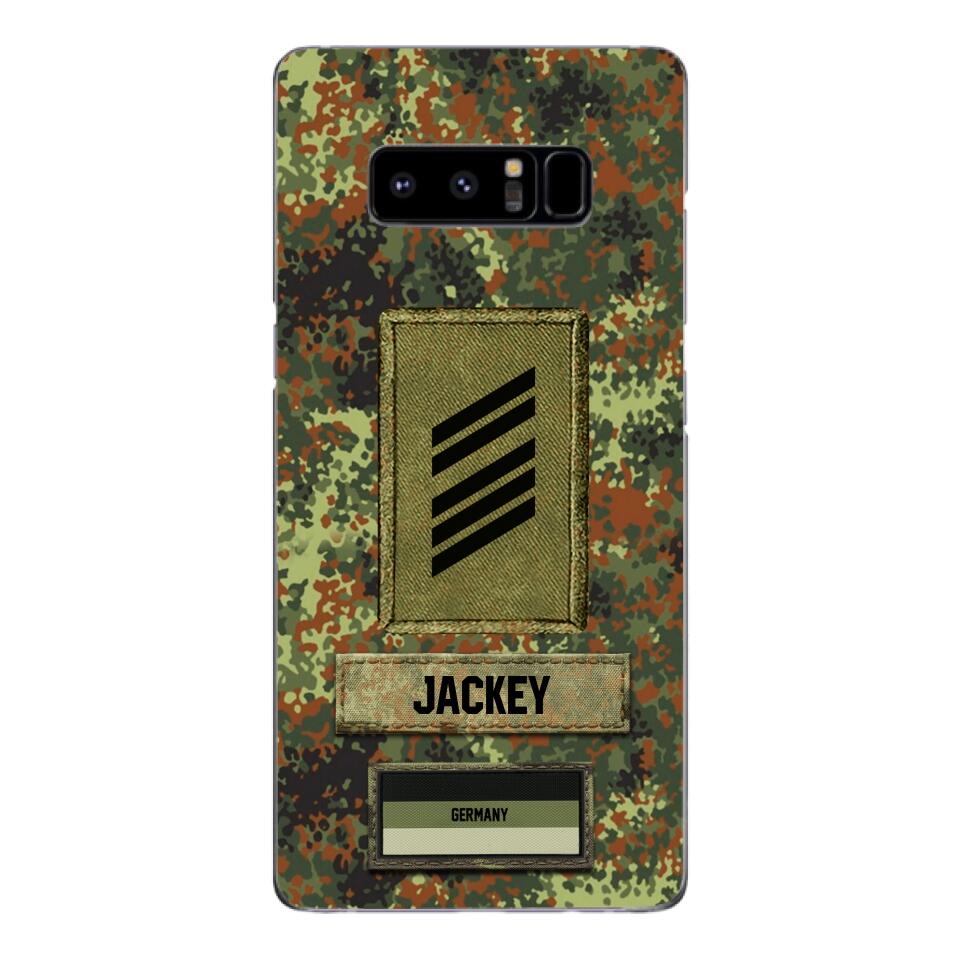 Personalized German Soldier Camo Phone Case Printed 25MAR-HQ26