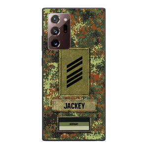 Personalized German Soldier Camo Phone Case Printed 25MAR-HQ26