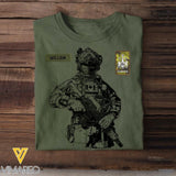 Personalized Canadian Soldier/Veterans Tshirt Printed 22JUL-HQ15