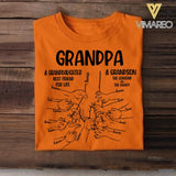 Personalized Grandpa Grandson Granddaughter Father's day shirt