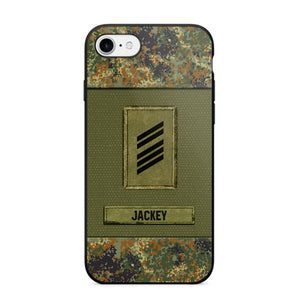 Personalized German Soldier Camo Phone Case Printed 22JUL-DT17