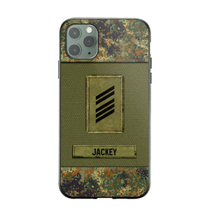 Personalized German Soldier Camo Phone Case Printed 22JUL-DT17