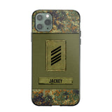 Personalized German Soldier Camo Phone Case Printed 22JUL-DT17