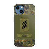 Personalized German Soldier Camo Phone Case Printed 22JUL-DT17