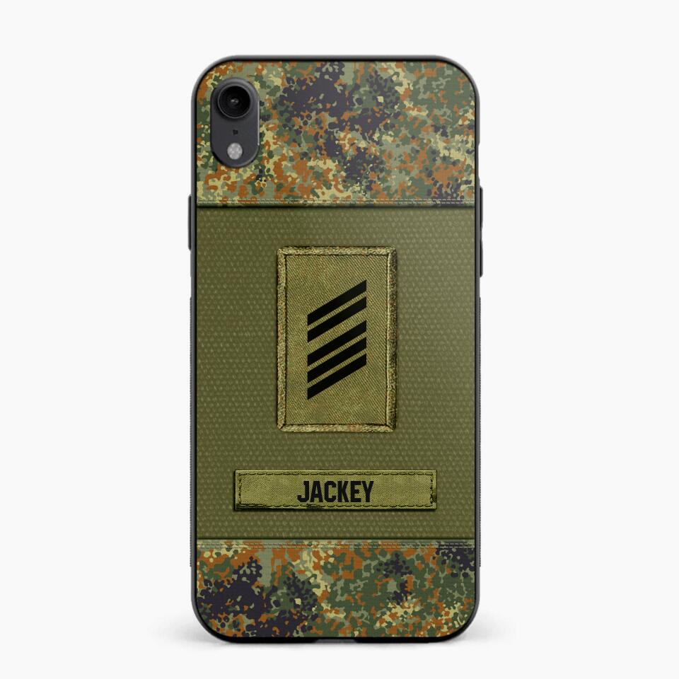 Personalized German Soldier Camo Phone Case Printed 22JUL-DT17