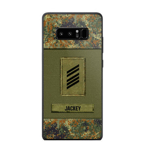 Personalized German Soldier Camo Phone Case Printed 22JUL-DT17