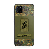 Personalized German Soldier Camo Phone Case Printed 22JUL-DT17