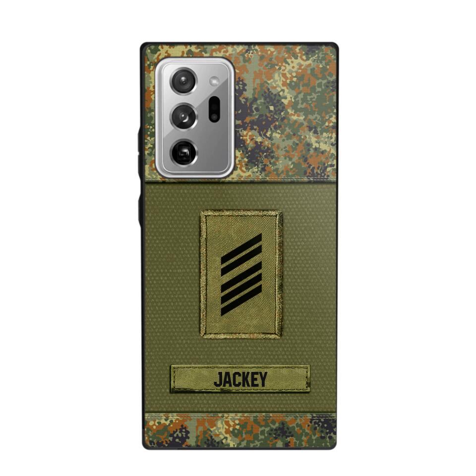 Personalized German Soldier Camo Phone Case Printed 22JUL-DT17