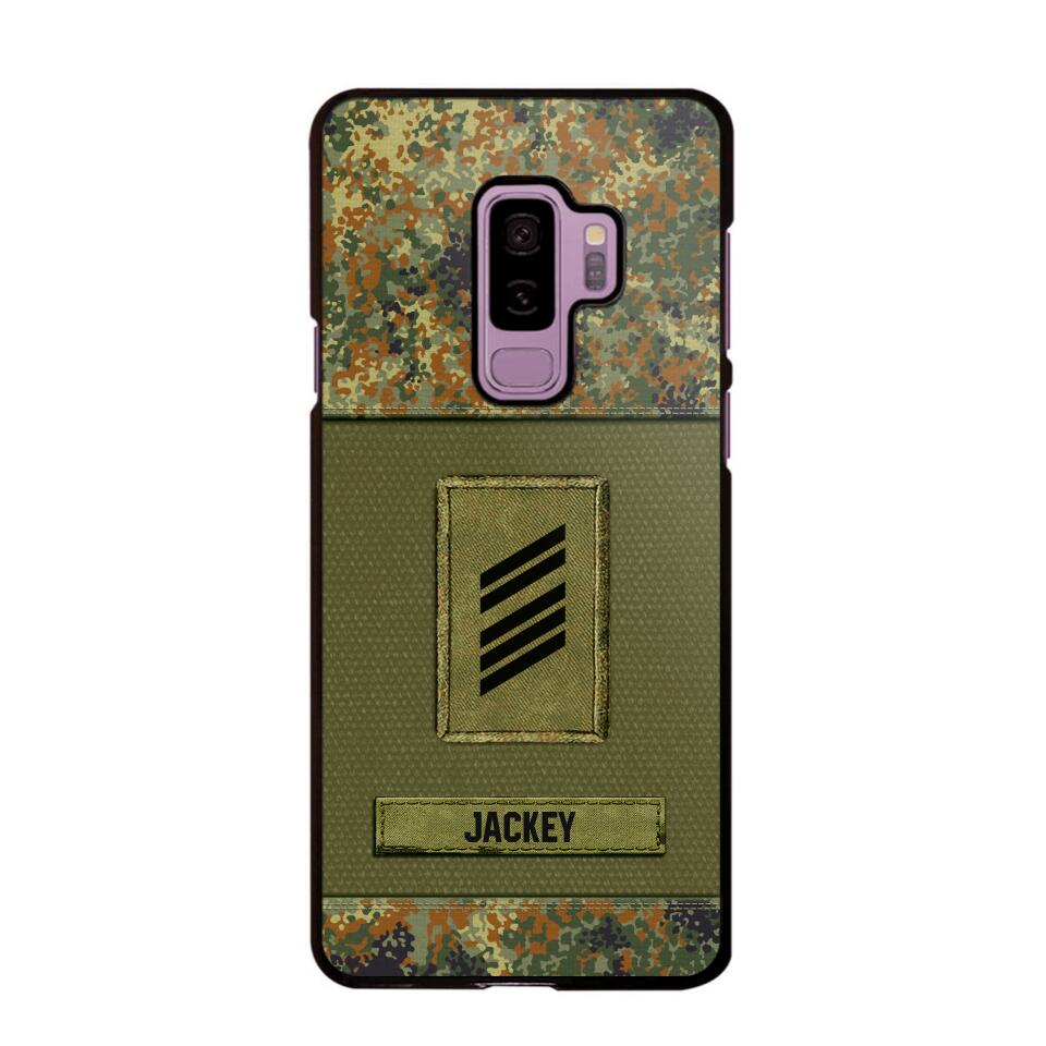 Personalized German Soldier Camo Phone Case Printed 22JUL-DT17