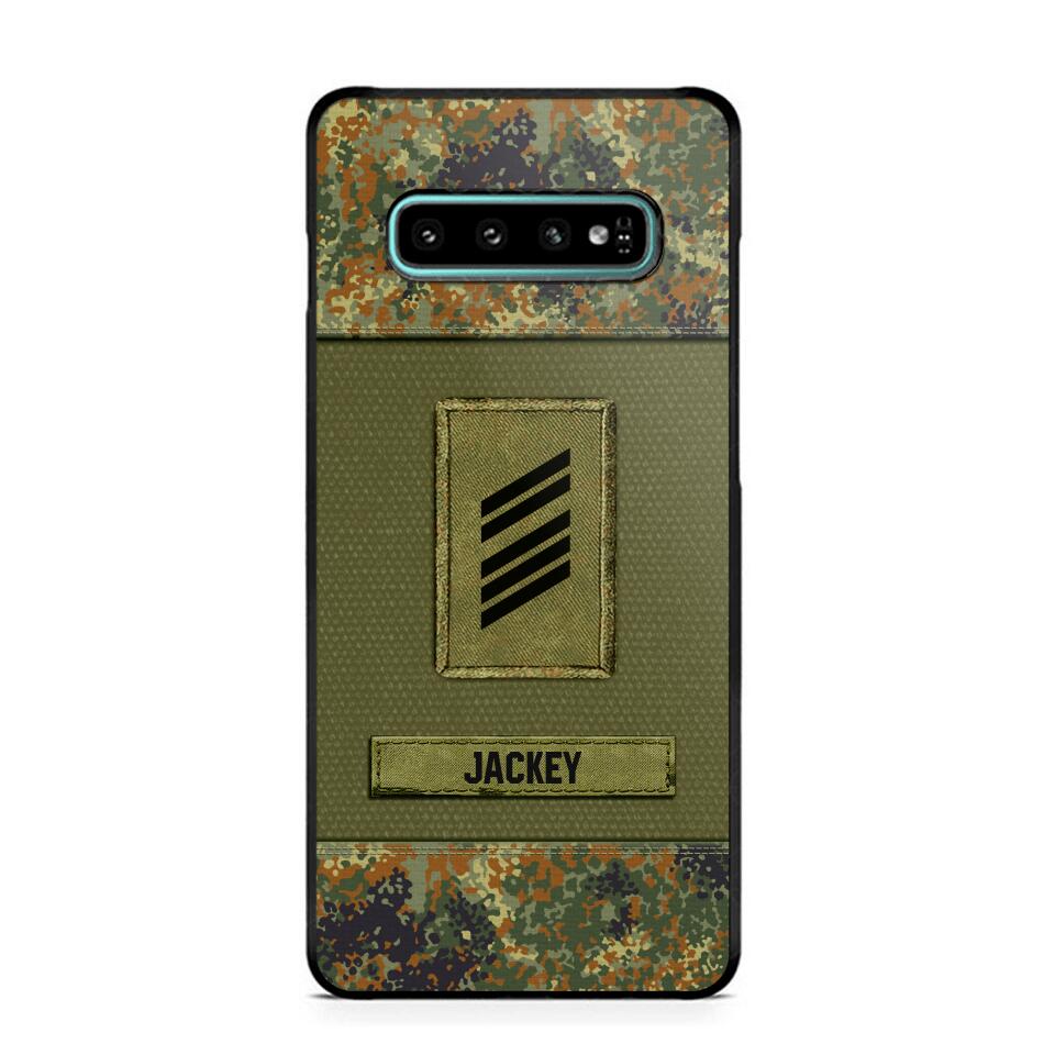 Personalized German Soldier Camo Phone Case Printed 22JUL-DT17