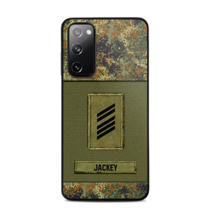 Personalized German Soldier Camo Phone Case Printed 22JUL-DT17