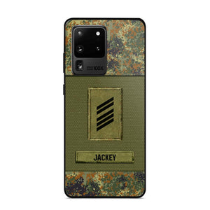 Personalized German Soldier Camo Phone Case Printed 22JUL-DT17