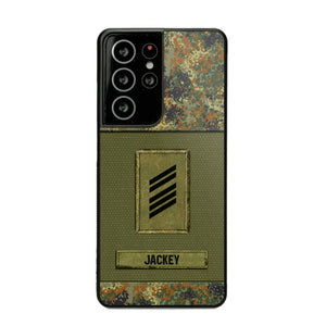 Personalized German Soldier Camo Phone Case Printed 22JUL-DT17