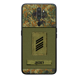 Personalized German Soldier Camo Phone Case Printed 22JUL-DT17