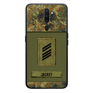 Personalized German Soldier Camo Phone Case Printed 22JUL-DT17