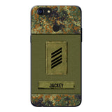 Personalized German Soldier Camo Phone Case Printed 22JUL-DT17