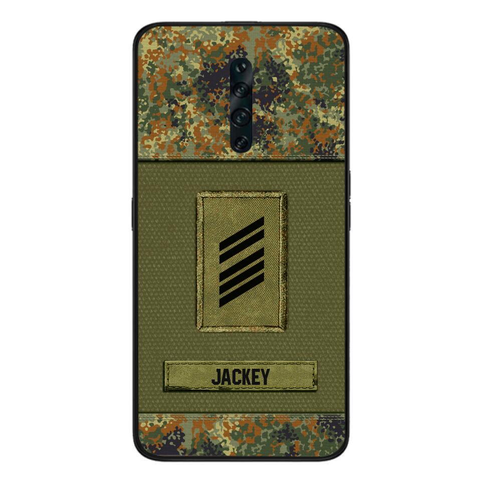 Personalized German Soldier Camo Phone Case Printed 22JUL-DT17