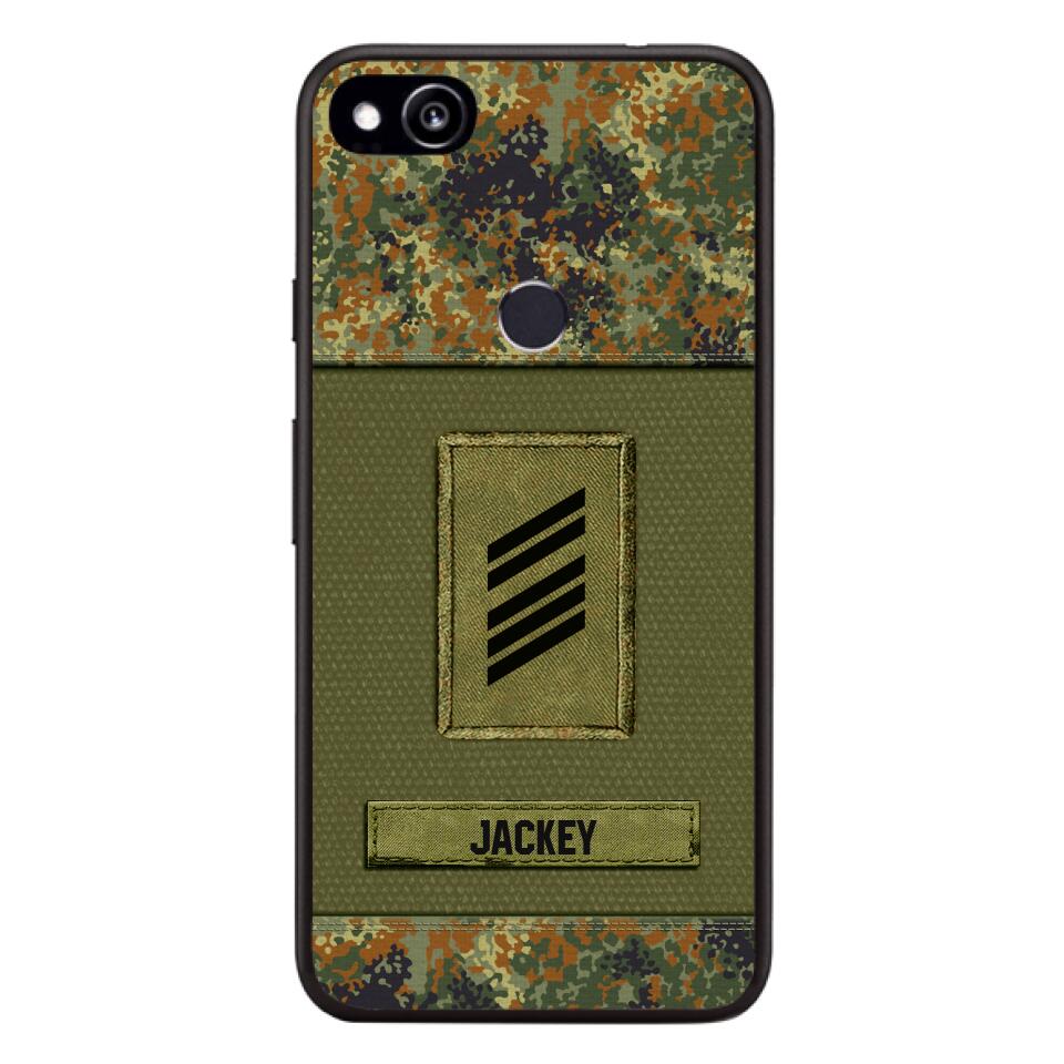 Personalized German Soldier Camo Phone Case Printed 22JUL-DT17