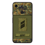 Personalized German Soldier Camo Phone Case Printed 22JUL-DT17