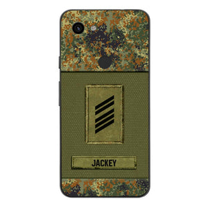 Personalized German Soldier Camo Phone Case Printed 22JUL-DT17