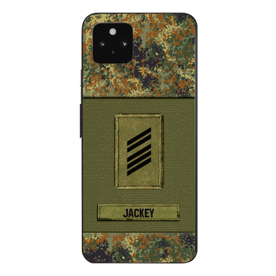 Personalized German Soldier Camo Phone Case Printed 22JUL-DT17